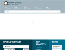Tablet Screenshot of cityofoberlin.com